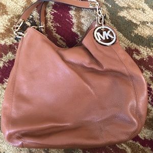 MK Brown leather purse